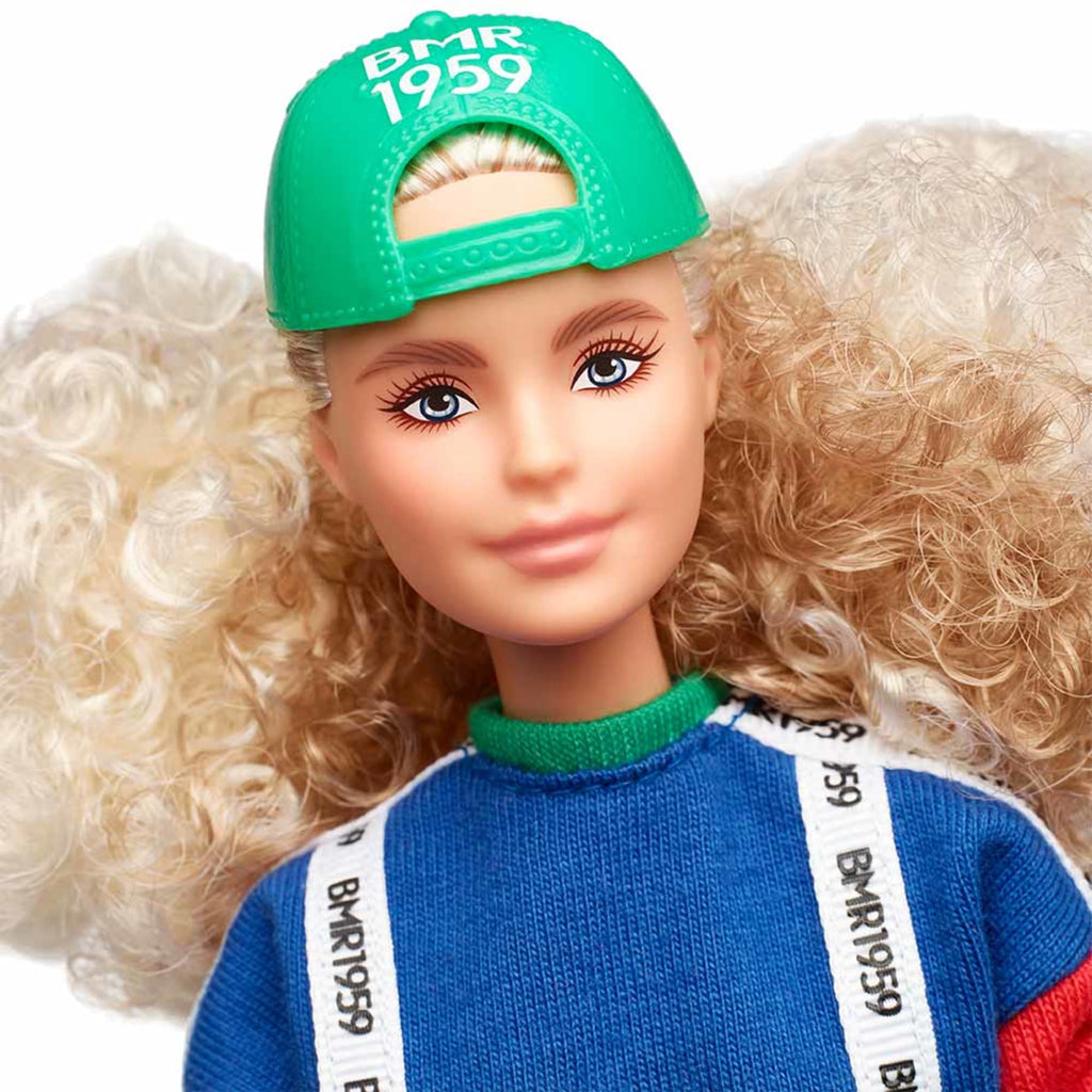 Barbie BMR1959 Doll - Color Block Sweatshirt with Logo Tape & Striped Shorts