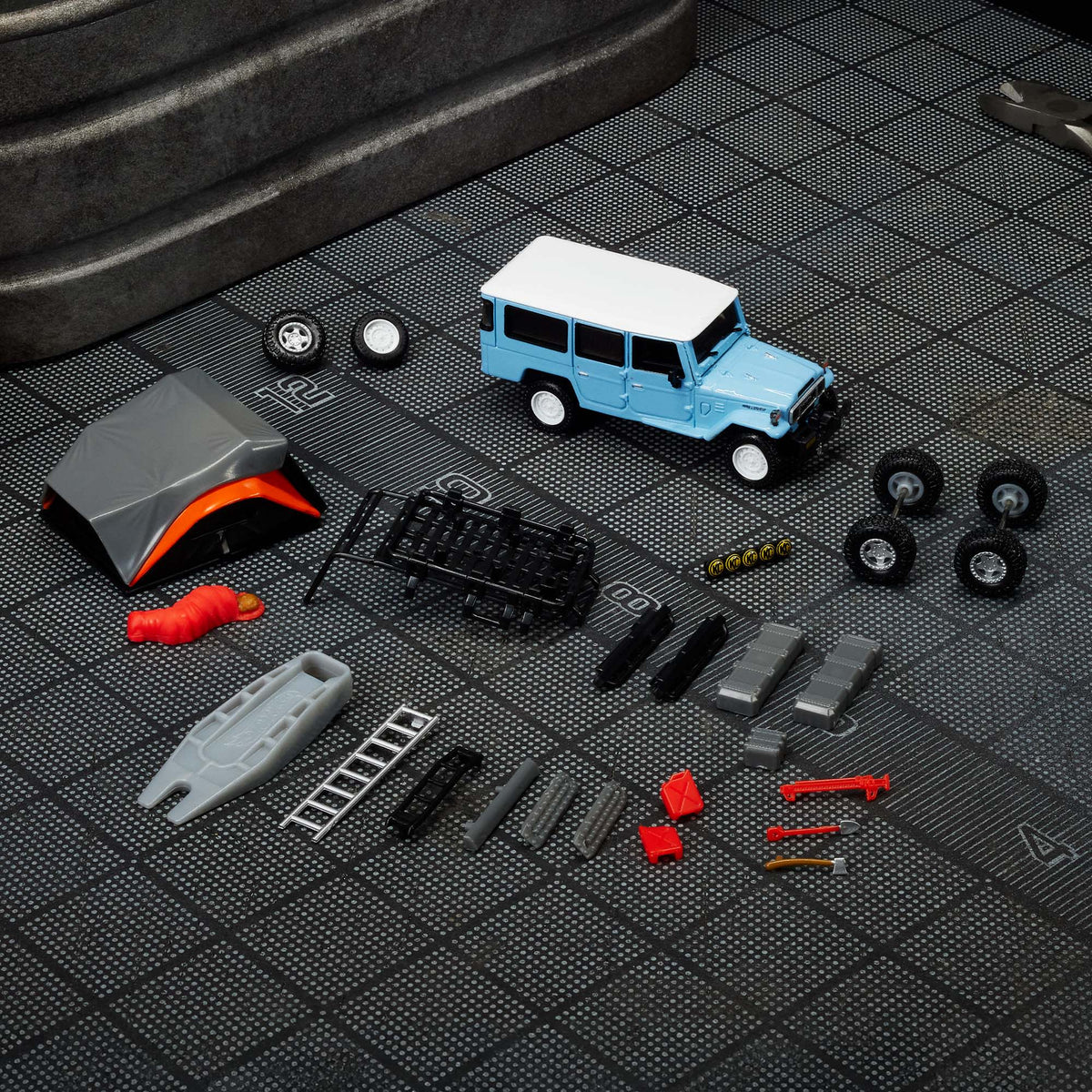 Hot Wheels Elite 64 Mod Shop 1982 Custom Toyota Land Cruiser FJ45 Troopy