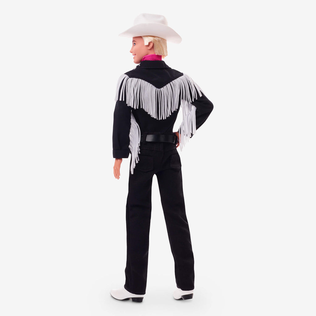Ken Doll in Black and White Western Outfit – Barbie The Movie