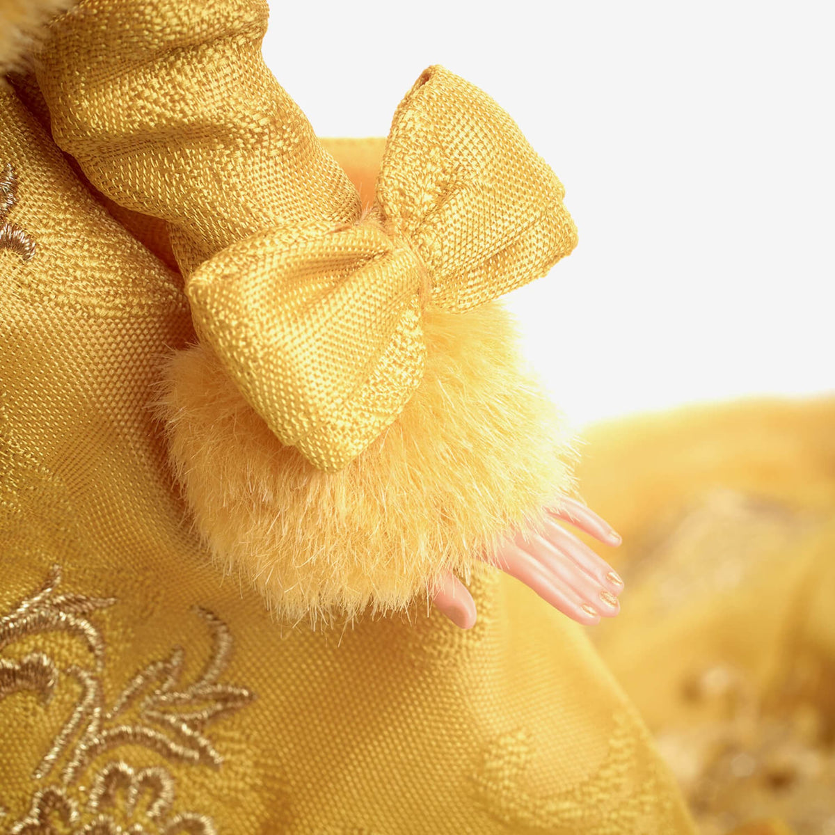 Guo Pei Barbie Doll Wearing Golden-Yellow Gown