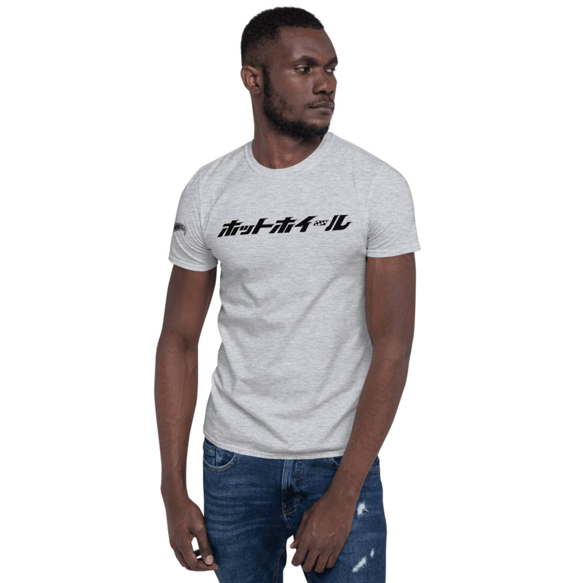 Hot Wheels Japanese Logo Short-Sleeve Sport Grey Unisex T-Shirt
