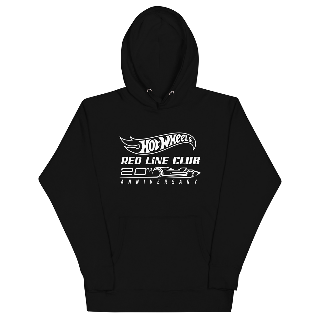 Hot Wheels® Red Line Club® 20th Anniversary Silhouette Logo Black Hoodie